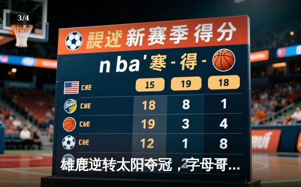 雄鹿逆转太阳夺冠，字母哥50分创历史，米德尔顿关键三分定乾坤 - 3